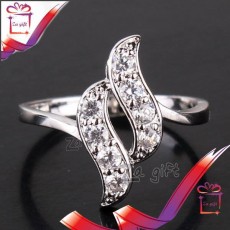 Female : 18 K Silver Filled Ring  - Rings