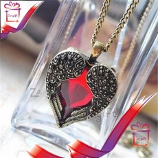 Long Angel's Heart Necklace - Necklaces