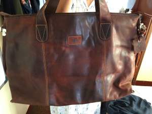 For sale gents leather holdall by ROWALLAN - Handmade