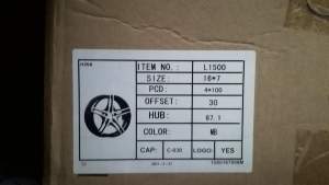 Alloy Wheel 16' - Spare Parts on Aster Vender