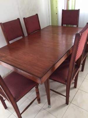 Teak Table and 6 chairs - Table & chair sets