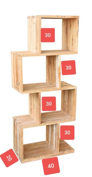 Simple wooden Rack - Interior Decor