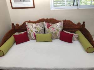 HAND CARVED TEAK INDIAN  