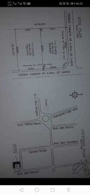 Terrain a vendre flic en flac morc bismic  - Land