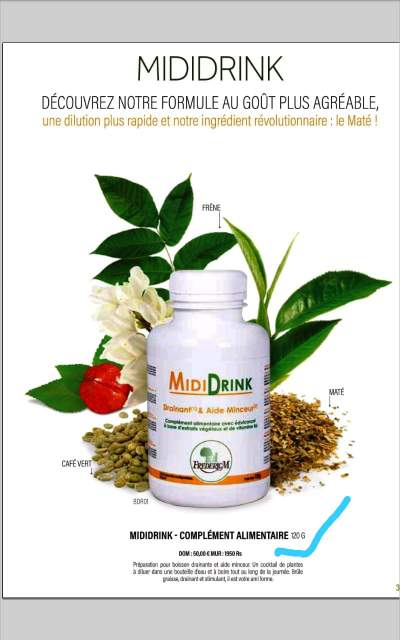 Midi drink- Minceur - Health Products on Aster Vender