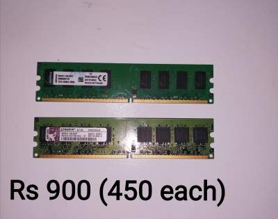 RAM DDR2 667MHz 4GB (2x 2GB) Promo Rs 400 each - All Informatics Products on Aster Vender