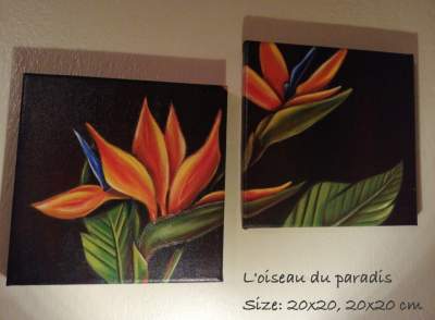 L'oiseau du paradis  - Paintings on Aster Vender