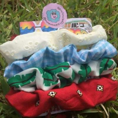 Pack of 4 summer scrunchies - Other Crafts