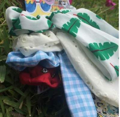 Pack of 4 summer scrunchies - Handmade