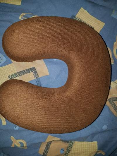 Memory Foam Neck Pillow, Dark Brown - Health Products on Aster Vender