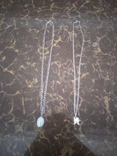 2 silver chains  - Necklaces on Aster Vender