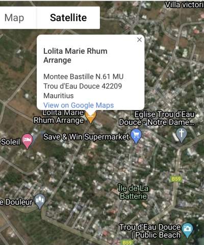 Residential Land for sale-Trou d’eau douce approx 49 perches - 2100 sq - Land on Aster Vender