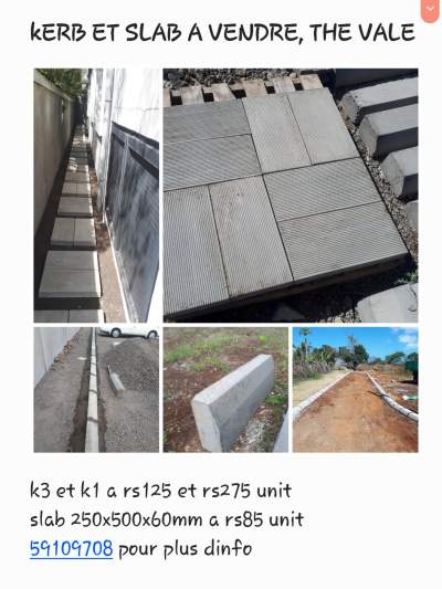 Kerb for sales - Land