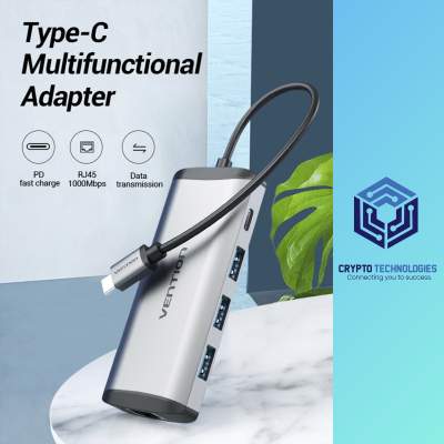 Type-C to USB3.0*3/Gigabit Ethernet/PD Docking Station - All Informatics Products on Aster Vender