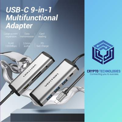 Multi-function Type-C to HDMI/USB3.0*3/TF/SD/RJ45/3.5mm/PD Docking Sta - All Informatics Products