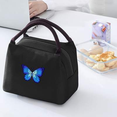 Small insulated lunch bag with blue butterfly - Bags on Aster Vender