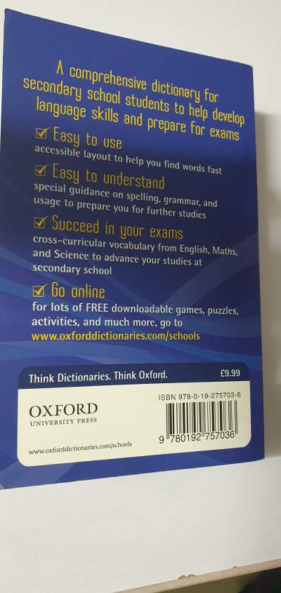 Oxford Student's Dictionary  - Dictionaries on Aster Vender