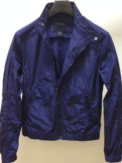 CLASS Roberto Cavalli - Blue Lightweight Jacket with Logo Embroidery   - Jackets & Coats (Men) on Aster Vender