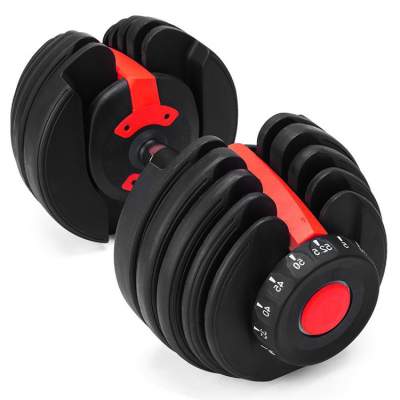 adjustable dumbbell set 52.5 LB 26 kg - - Fitness & gym equipment