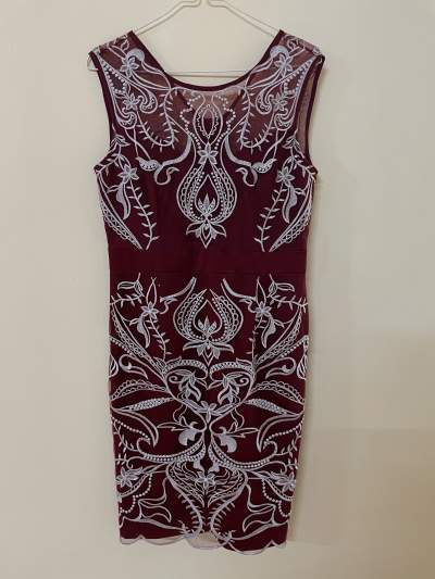 Evening/ party dress, size 10-12, maroon - Dresses (Women)