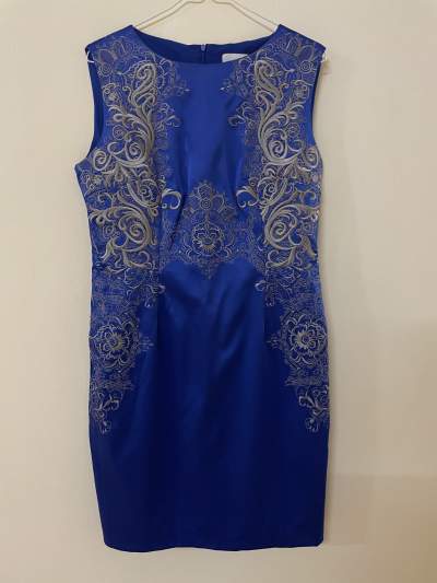 Evening/ party dress UK size 10-12, medium blue - Dresses (Women) on Aster Vender