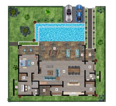 (Ref. MA7-339) Un programme atypique à Grand Baie - Villas