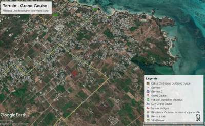 (Ref. MA7-342) À vendre au nord de l’ile, à 7 minutes de Grand Baie, V - Land