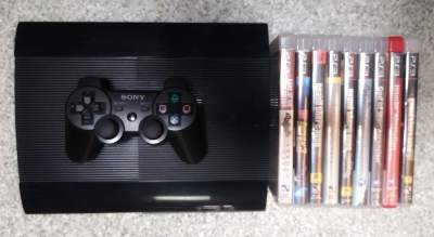 PLAYSTATION 3 - SLIM - 500GB - 1 CONTROLLER - 9GAMES - PlayStation 3 (PS3) on Aster Vender