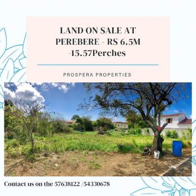 LAND OF 15.57P ON SALE @ PEREYBERE- RS6500000 - Land