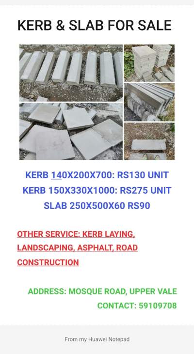 kerb and slab for sales - Sculptures