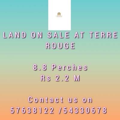 *** LAND FOR SALE *** Location : TERRE ROUGE Surface Area : 8.8 Perche - Land on Aster Vender