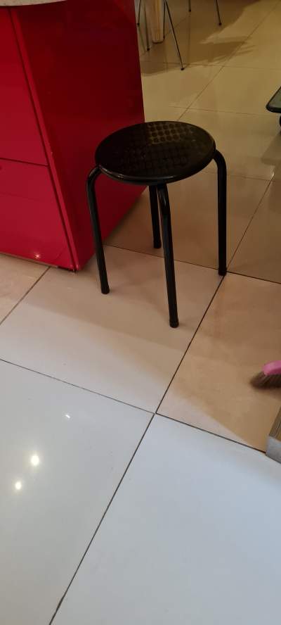 Stool black iron - Others