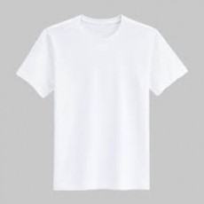 Round neck white T-shirt - T shirts (Men) on Aster Vender