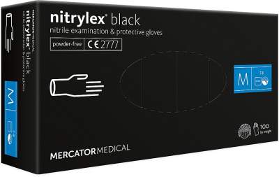 Boite de gants nitrile noir Nitrylex Mercator - Other Medical equipment