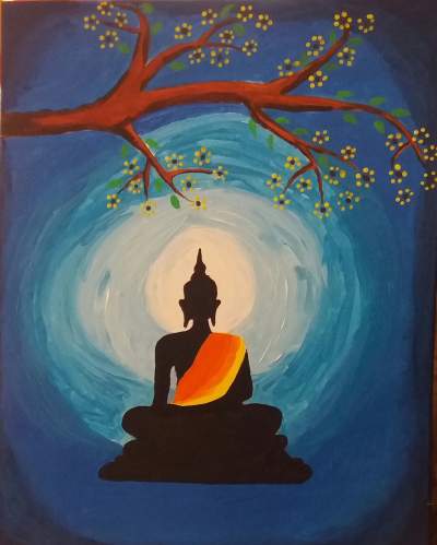 Canvas Painting of Buddha - Paintings on Aster Vender