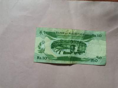 Old mauritian bank note  - Banknotes on Aster Vender