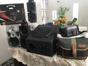 Speakers/ DVD player/ Canon Bass/ JVC video recorder - All electronics products