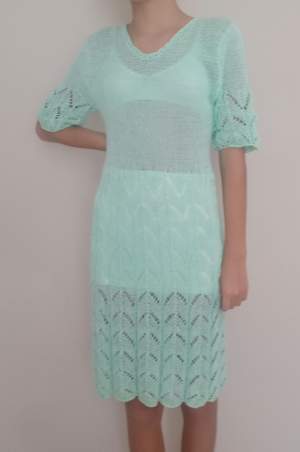 Handmade knitted dress  - Dresses (Girls)