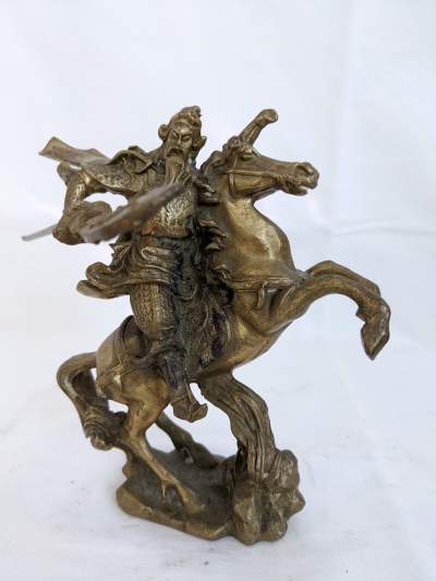 Guerrier chinois en laiton - Brass chinese warrior - Old stuff on Aster Vender