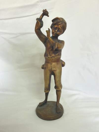 Garçon en laiton - Brass boy - Antiquities on Aster Vender