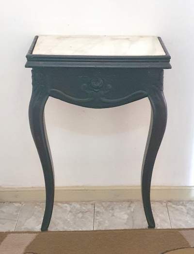 Console bois et marbre - Antiquities on Aster Vender