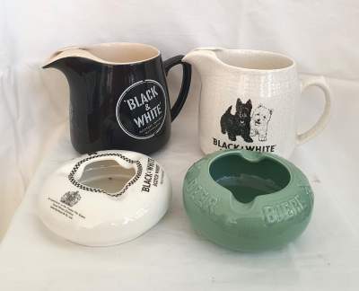 Cruches et cendrier Black & White - Old stuff on Aster Vender