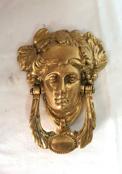 Heurtoir en laiton - Brass door knocker - Old stuff on Aster Vender