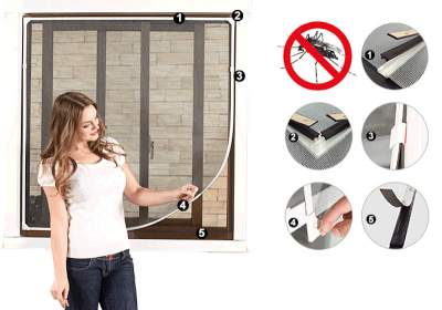 DIY Magnetic Mosquito Screens  - Interior Decor