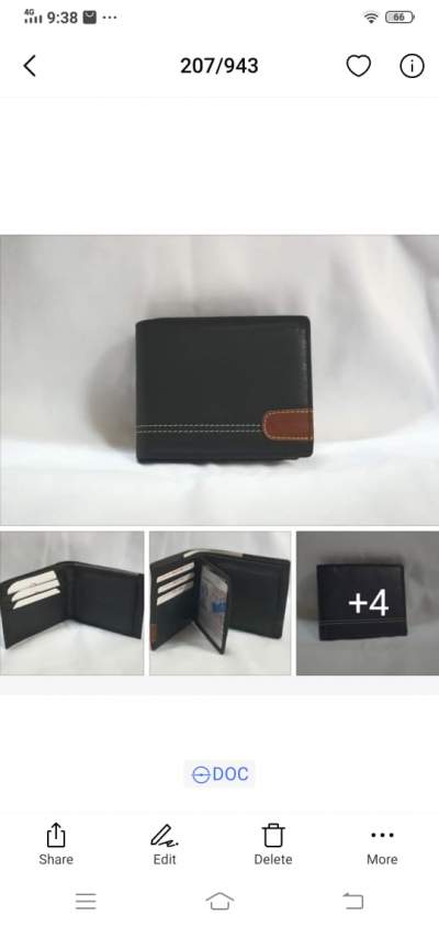 Leather belts and wallets  - Handmade on Aster Vender