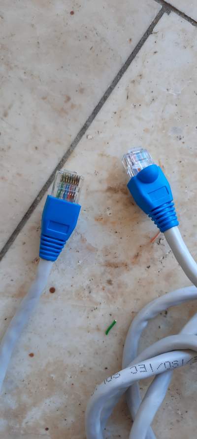 Data Cable Cat 6 with Rj45 Connectors 5 m (connect router to 4K box) - Other PC Components on Aster Vender