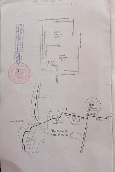 14 perches residential land for sale in Pointe aux Piment - Land on Aster Vender