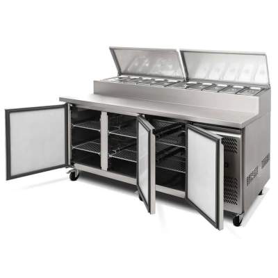 3 Door Salad Bar / Refrigerated pizza counter. - All electronics products on Aster Vender