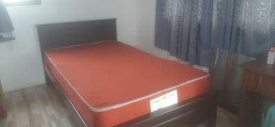 Wooden Adult single bed (free mattress) - Bedroom Furnitures