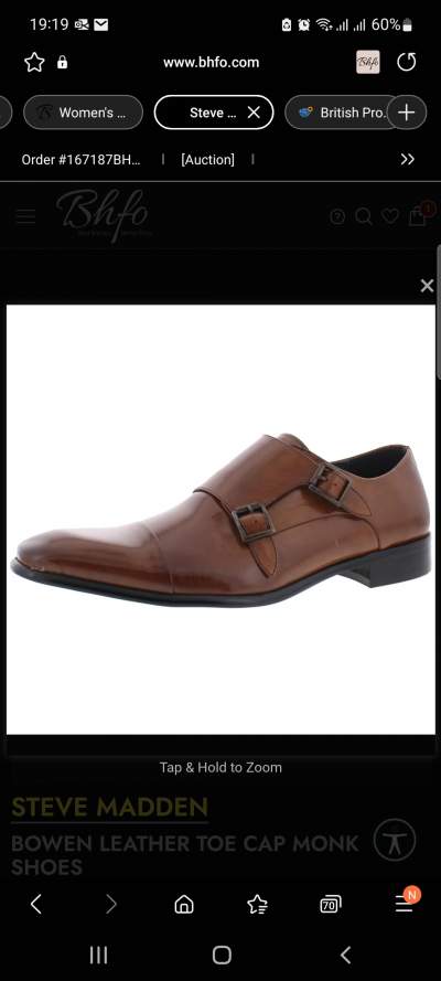 Steve Madden Chaussure Cuir Cognac Brillant Taille 40 - Classic shoes on Aster Vender